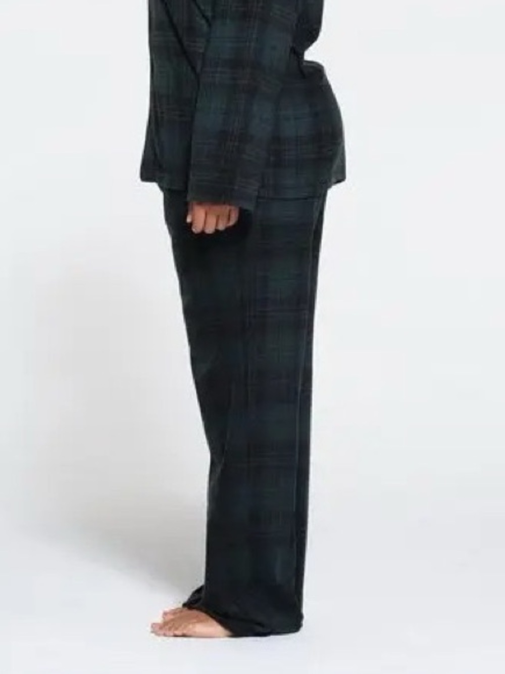 🌲 🪵 NWT SKIMS Flannel Sleep Pant - Cypress Plaid M ⛸️ ✨